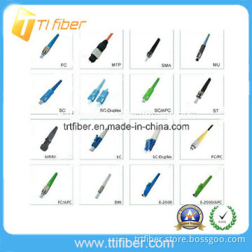 Singlemode or Mulitmode FC/St/Sc/LC/Mu/MTRJ/MPO/E2000 Fiber Optic Connector